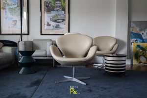 House of Pac - Leather Swan Chair Arne Jacobsen Fritz Hansen