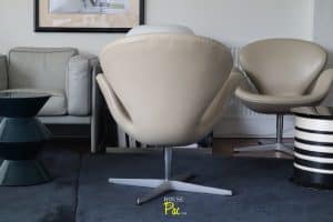 House of Pac - Leather Swan Chair Arne Jacobsen Fritz Hansen