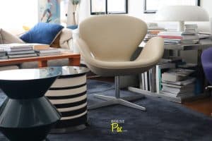 House of Pac - Leather Swan Chair Arne Jacobsen Fritz Hansen