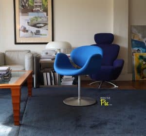 House of Pac - Little tulip blue wool Artifort Pierre Paulin