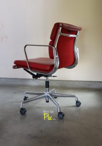 House of Pac - Red leather EA217 Vitra Eames