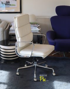 House of Pac - EA219 Softpad Eames Vitra White leather