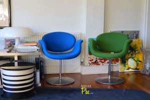 House Of Pac - Green and blue little tulip Pierre Paulin Artifort