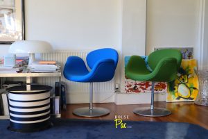 House Of Pac - Green and blue little tulip Pierre Paulin Artifort