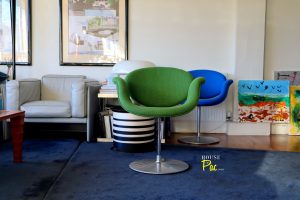 House Of Pac - Green and blue little tulip Pierre Paulin Artifort