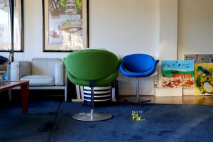 House Of Pac - Green and blue little tulip Pierre Paulin Artifort