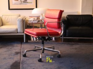 House of Pac - Red leather EA217 Vitra Eames