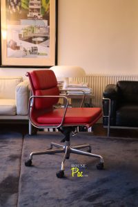 House of Pac - Red leather EA217 Vitra Eames
