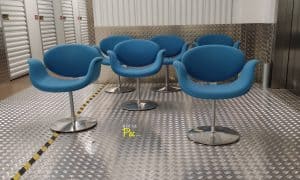 House of Pac - Cyan Wool Little tulips Pierre Paulin Artifort