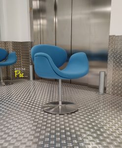 House of Pac - Cyan Wool Little tulips Pierre Paulin Artifort