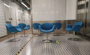 House of Pac - Cyan Wool Little tulips Pierre Paulin Artifort