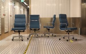 House of Pac - Eames EA219 blue leather Vitra