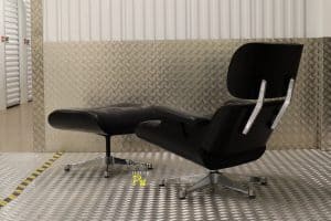 House of Pac - Eames Lounge Chair Vitra Chrome and Black