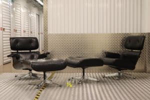 House of Pac - Eames Lounge Chair Vitra Chrome and Black