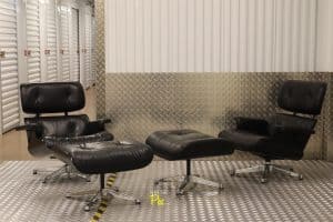 House of Pac - Eames Lounge Chair Vitra Chrome and Black