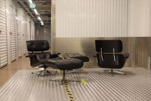 House of Pac - Eames Lounge Chair Vitra Chrome and Black