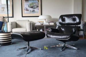 House of Pac - Eames Lounge Chair Vitra Chrome and Black