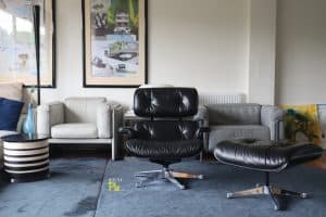 House of Pac - Eames Lounge Chair Vitra Chrome and Black