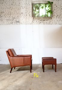 House of Pac - Kurt Ostervig Model 55 armchair and ottoman