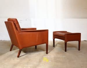 House of Pac - Kurt Ostervig Model 55 armchair and ottoman