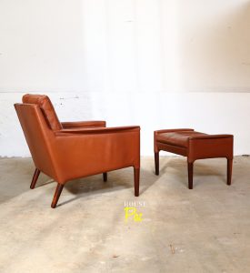 House of Pac - Kurt Ostervig Model 55 armchair and ottoman