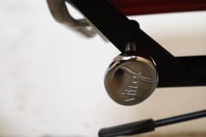 House of Pac - Eames EA117 red leather aluminium chair by Vitra