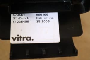 House of Pac - Eames EA117 red leather aluminium chair by Vitra