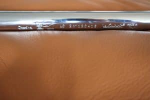 House of Pac - LC2 Cassina Caramel leather and chrome, Le Corbusier, Charlotte Perriand, Pierre Jeanneret