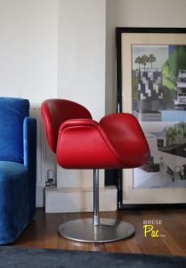 House of Pac - Little tulip Red leather, Pierre Paulin, Artifort