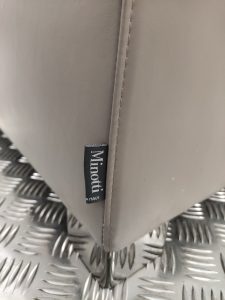 House of Pac: Minotti And Armchair in grey leather