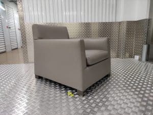 House of Pac: Minotti And Armchair in grey leather