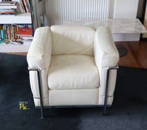 House of Pac: LC2 Cassina white leather Le Corbusier Perriand