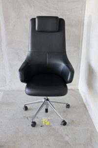 House of Pac: Vitra Grand Executive Citterio black leather high back