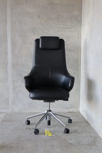 House of Pac: Vitra Grand Executive Citterio black leather high back