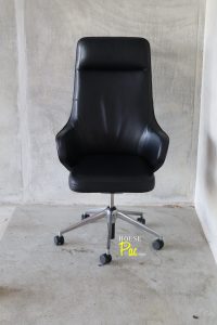 House of Pac: Vitra Grand Executive Citterio black leather high back
