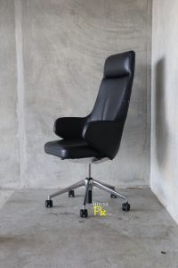 House of Pac: Vitra Grand Executive Citterio black leather high back