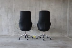 House of Pac: Vitra Grand Executive Citterio black leather high back
