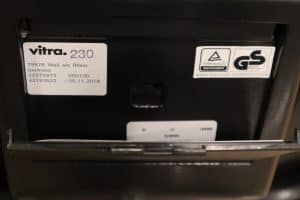 House of Pac: Vitra Grand Executive Citterio black leather high back